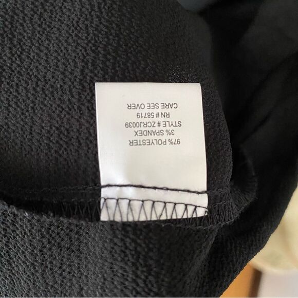 NY Collection Lightweight Poly Spandex Cardigan Style Jacket Black Size 3x - Picture 8 of 8